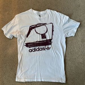 Adidas original Basketball Shirt white maroon